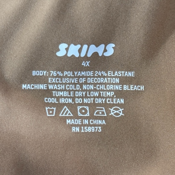 NEW SKIMS Fits Everyone Slip Dress Tan Brown Size 4X NWT - Picture 8 of 8